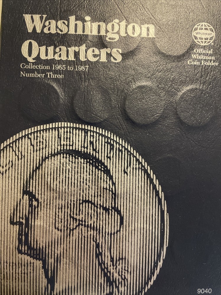 1965-1987 Washington Quarter set with Whitman folder includes 1982 1983 pd mints