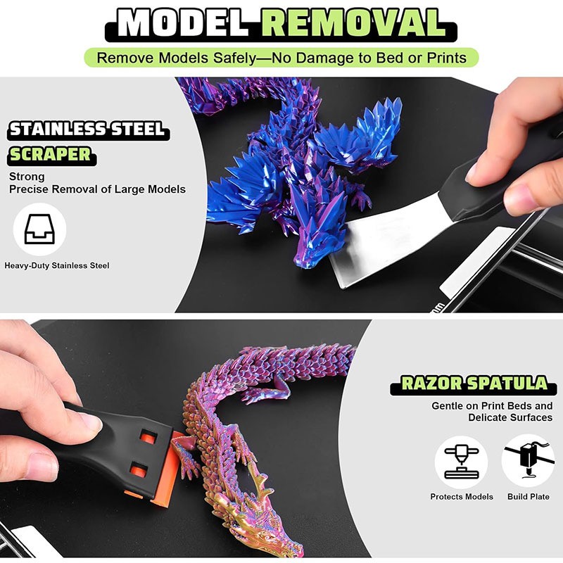 42Pcs 3D Printer Tool Kit with Storage Case 3D Printer Accessories Cleaning Tool