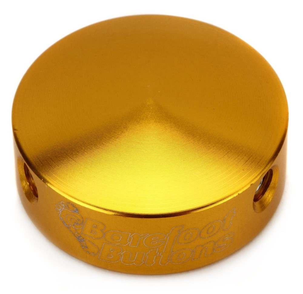 Barefoot Buttons V1 Standard Footswitch Cap - Gold (3-pack) Bundle