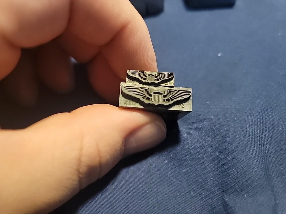 Military Letter Press Printing Blocks