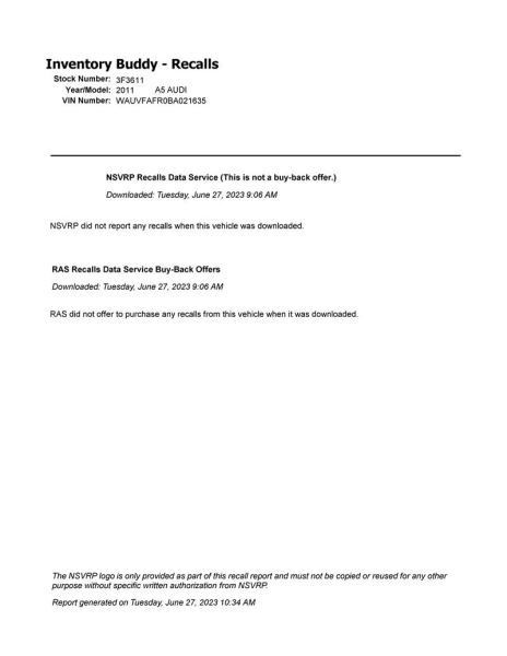 2011 A5 Audi Chassis Control Module Sku#3574548