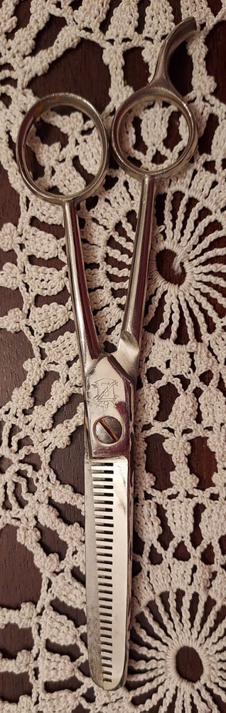 Vintage Solingen Germany Barber Scissors Thinning Shears 7"