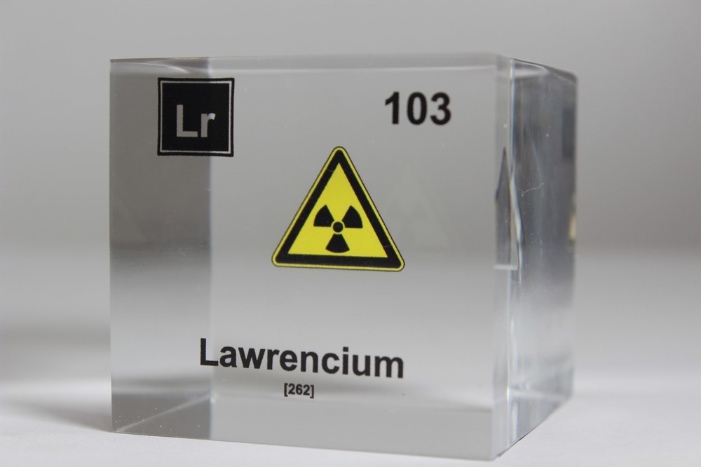 Lawrencium Element Cube