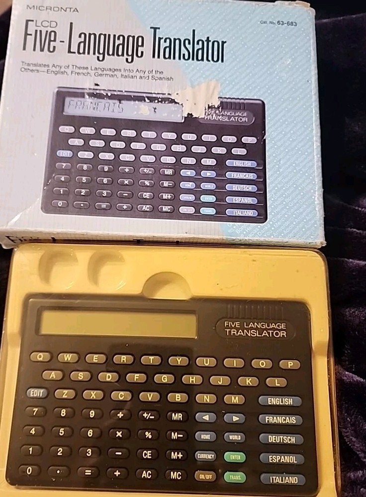 Micronta LCD-Language Translator Tested Works