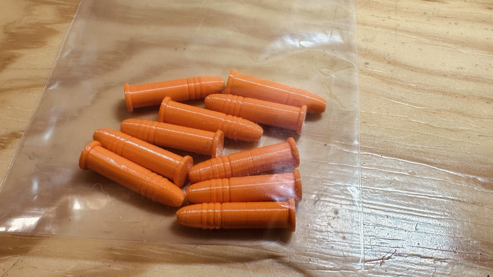 10 Pack - DRY FIRE RATED 22LR Snap Cap STANDARD RIM - TPU - Inert Dummy Round