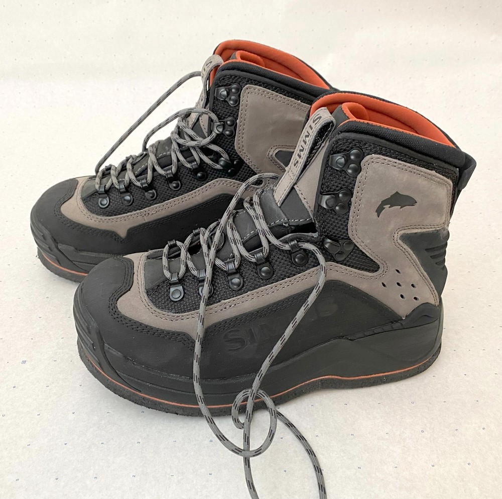 NEW Simms G3 Guide Boot/Felt Wading Boots – Gray (#8)