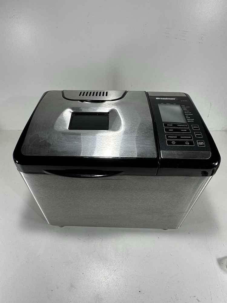 Breadman TR2700 Stainless Steel Convection Bread Maker Bread Machine EUC