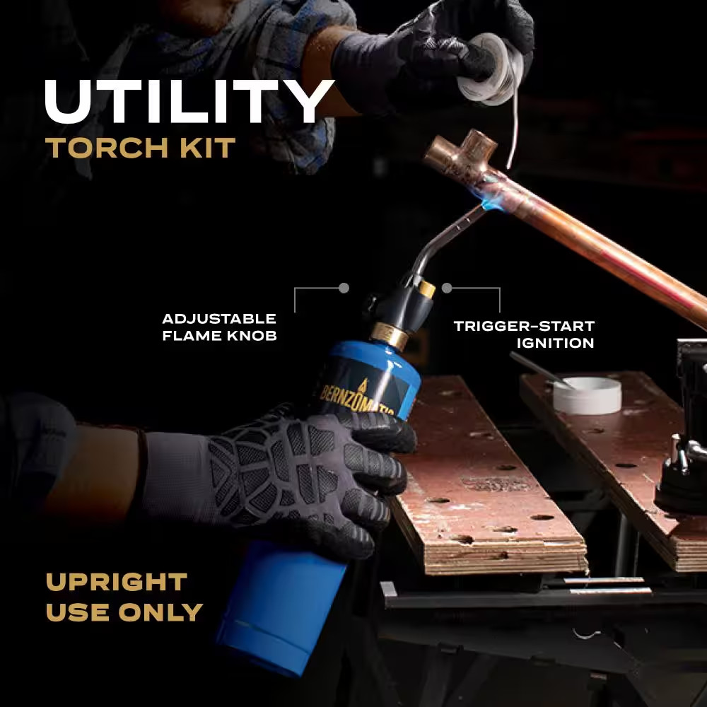 Propane Gas Torch Head with Adjustable Flame