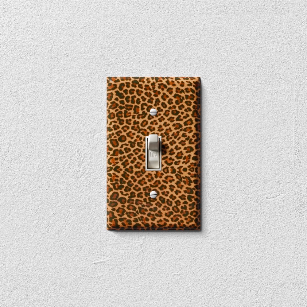 SnazzySwitch Leopard Print Decorative Light Switch Plate Cover