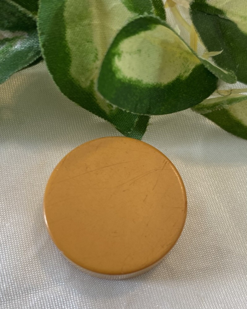 ONE Solid Color Butterscotch Bakelite Backgammon Piece 15/16”