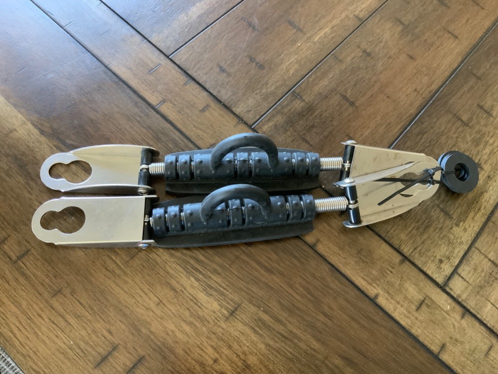 Scuba Diving Fin SS Spring Heel Straps Integrated Clip Style