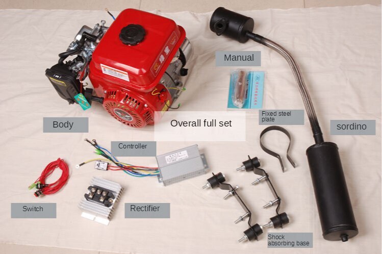5000W Multifunction Generator Sedan Gasoline Charging Generator Range Extender