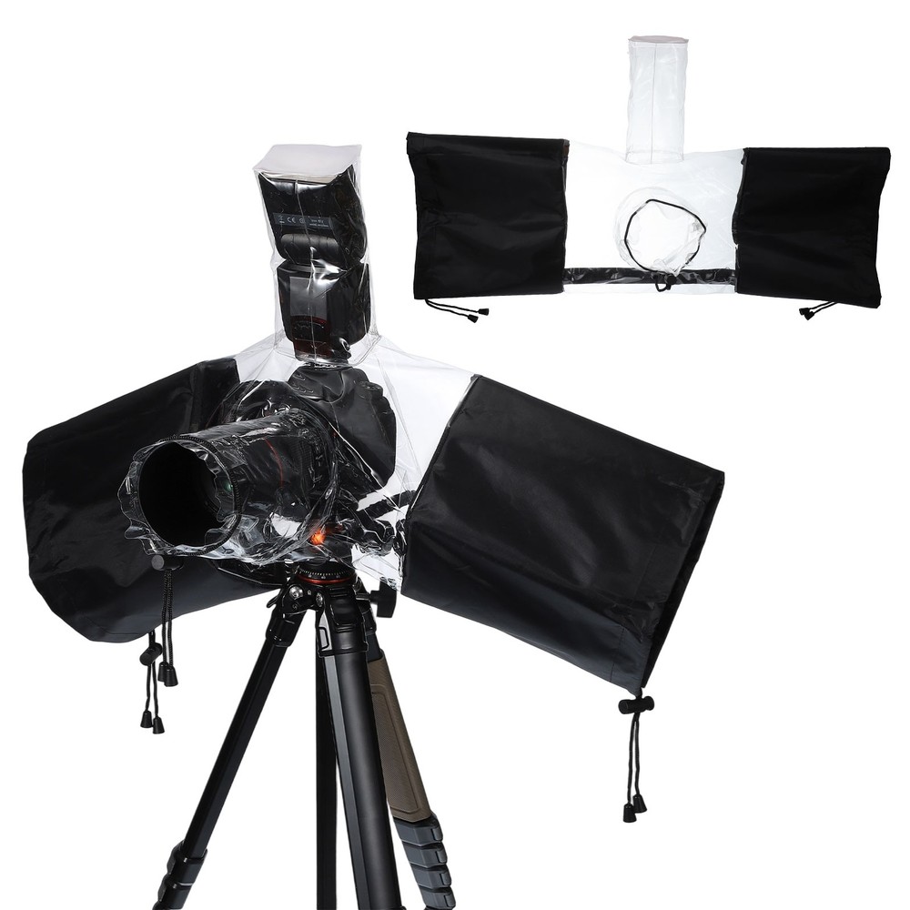 Camera Rain Cover, 2Pcs Waterproof Camera Sleeve Protector, Clear