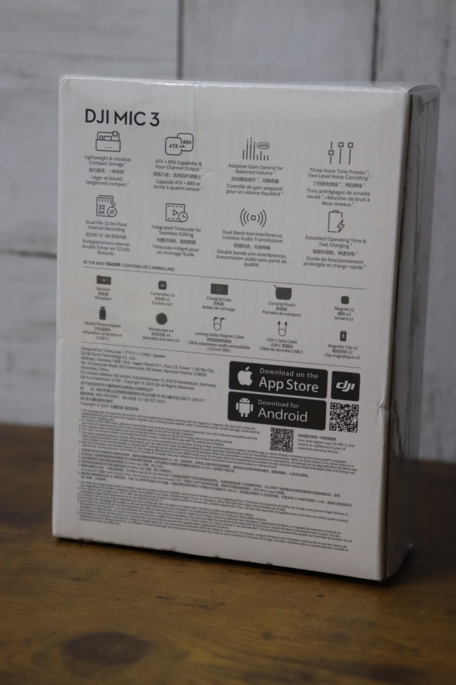 DJI Mic 3 (2TX + 1RX + ChargingCase) Wireless Microphone NEW/ READ