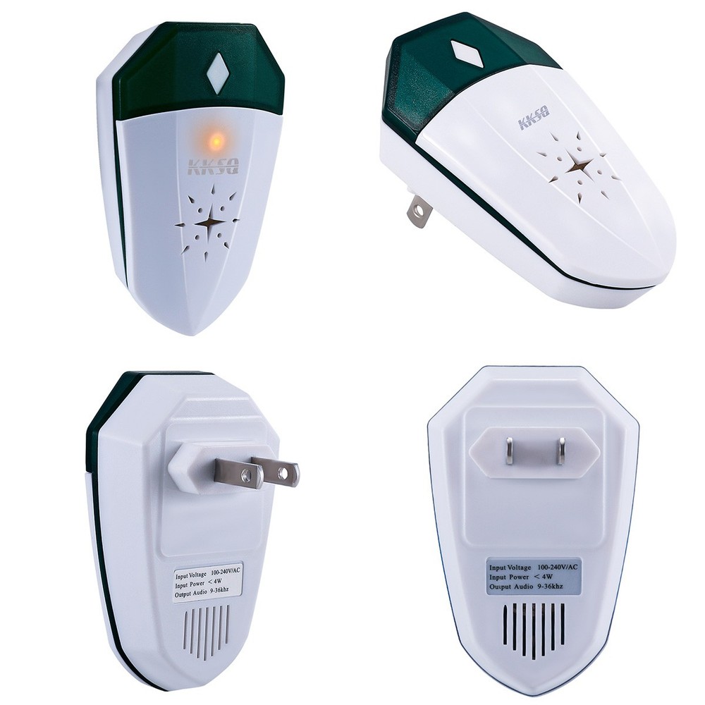 4 Plug In Electronic Pest Reject Sonic Repeller Flea Mice Rat Bed Bug Deterrent
