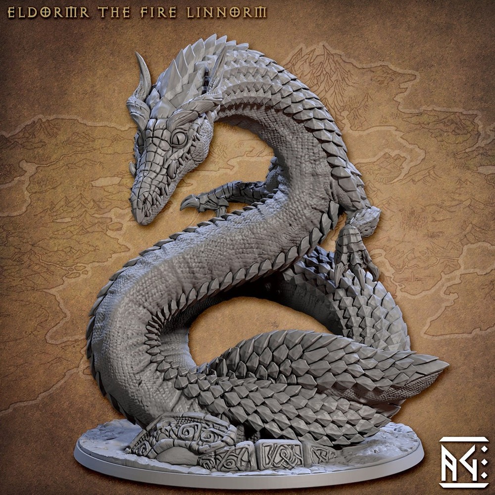 Fire Linnorm | Artisan Guild Miniatures