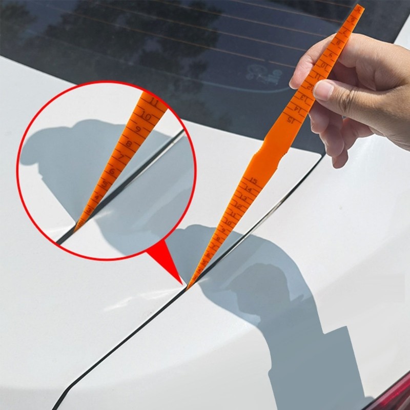 Car Panel Gaps Alignment Tool Plastic Measuring Ruler Feeler Gauge Plastic Ruler