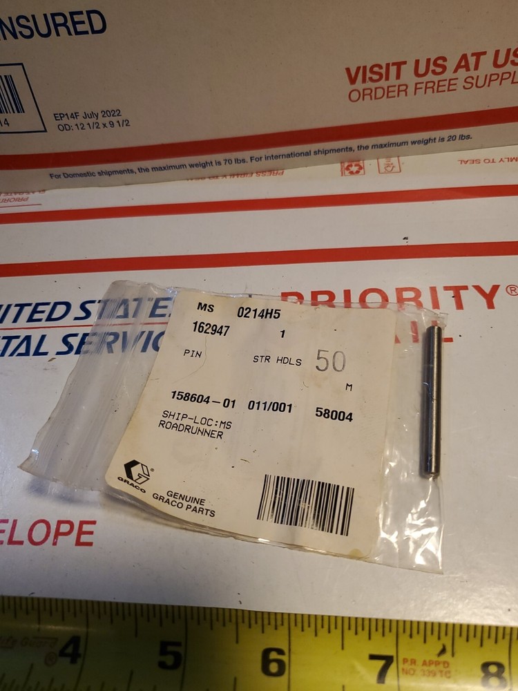GRACO 162947 PIN REPLACEMENT PART NEW, U5