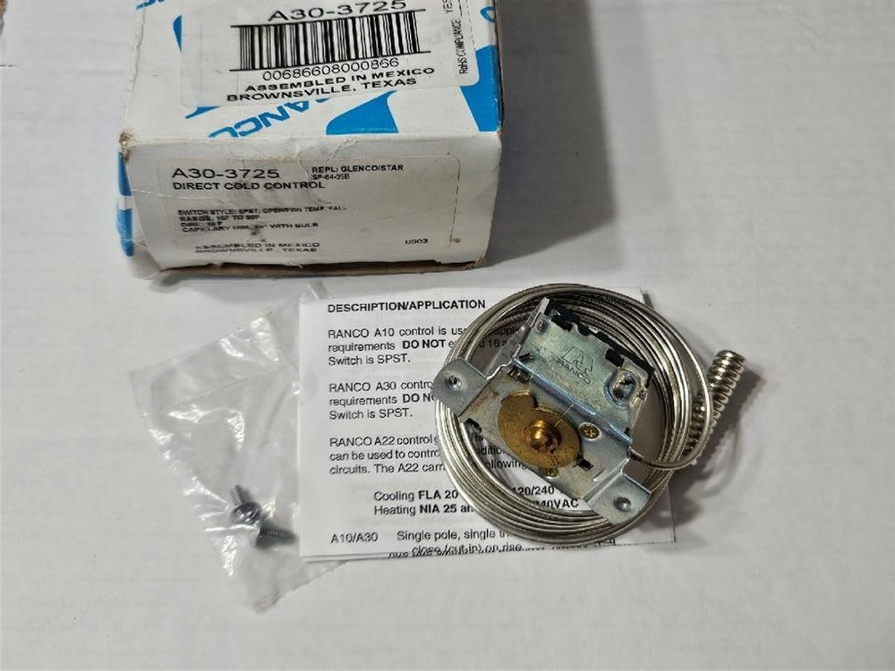Ranco Cold Control A30-3725, SP-64-35B Range 16F - 50F