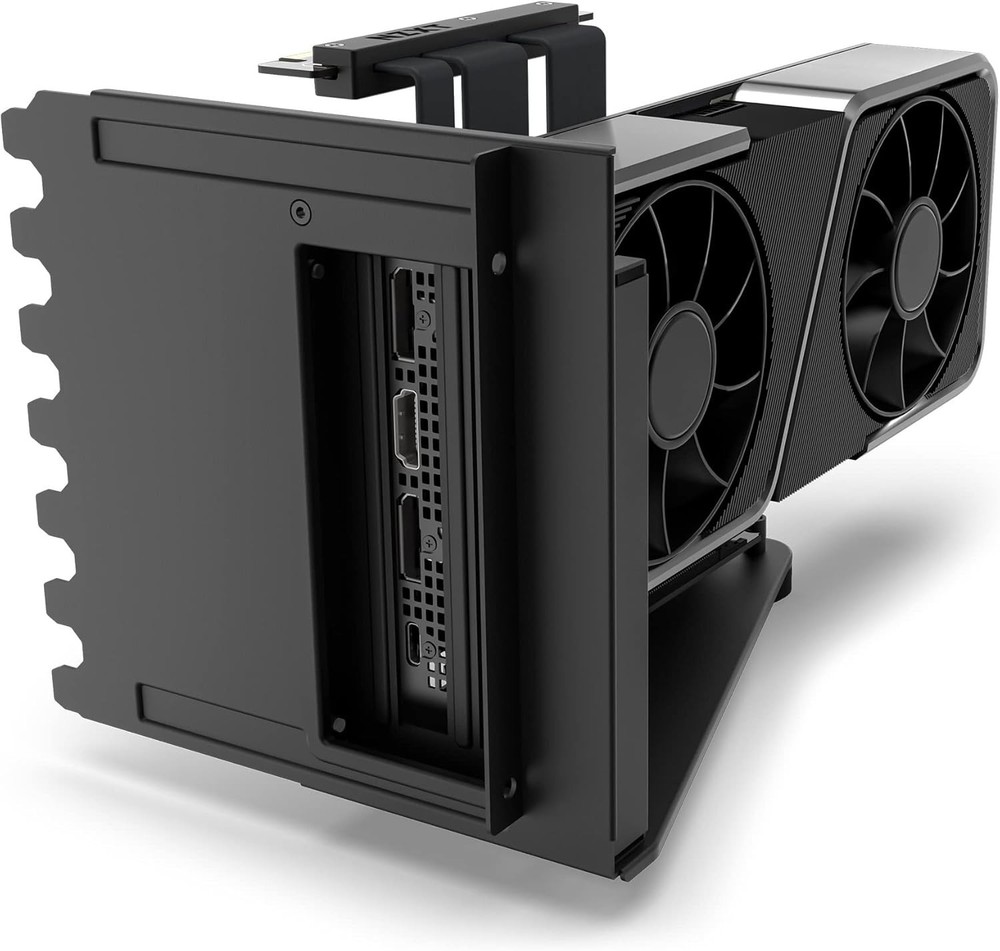 Vertical GPU Mounting Kit - -175 mm PCIe 4.0x16 Riser Cable - GPU Holder - St...
