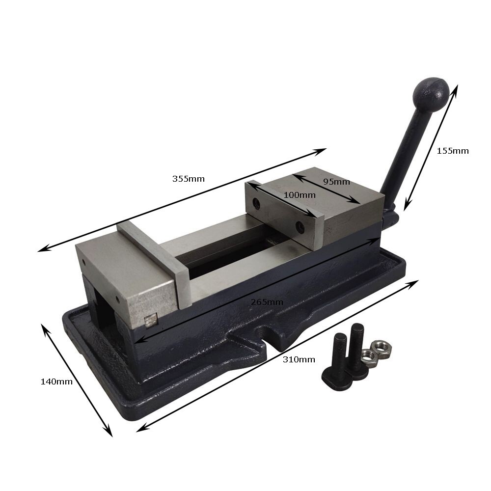 4 inch High Precision Angle Fixed Flat Pliers Heavy Bench CNC Milling Machine