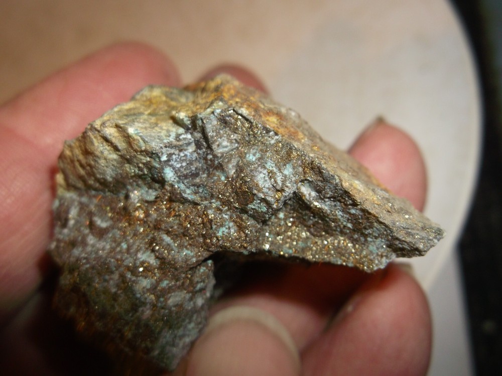 Gold, silver, copper, 58 grams samples ,ore high grade .