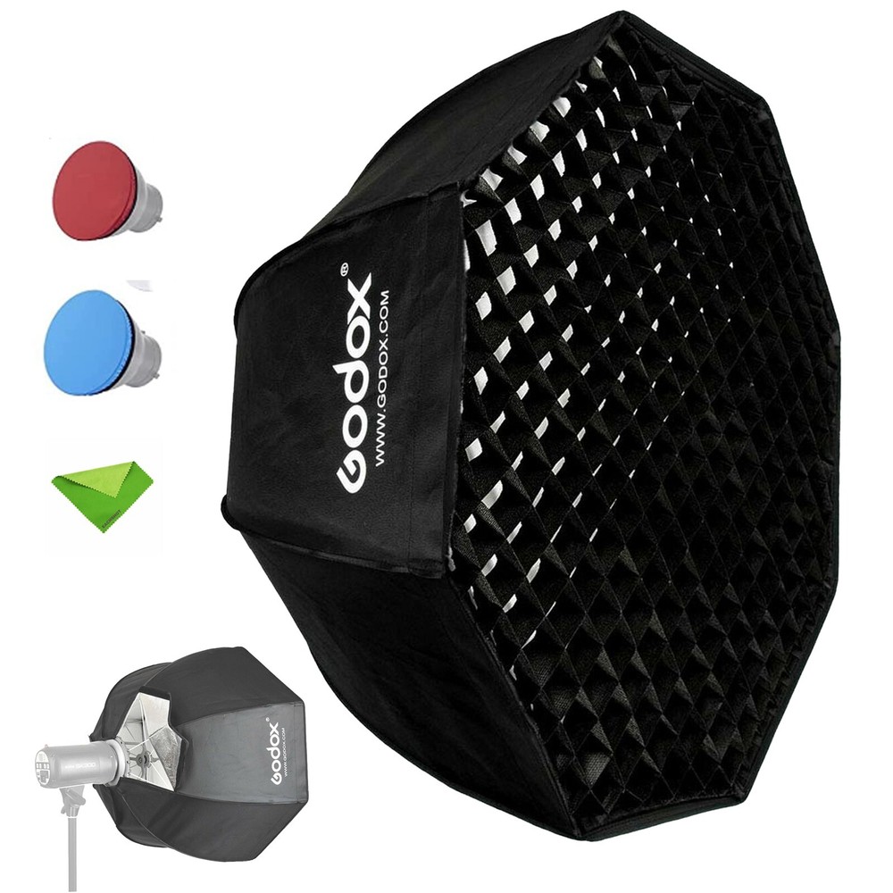 Godox SB-GUE 37"/95cm Umbrella Softbox Light Diffuser Reflector + Honeycomb Grid