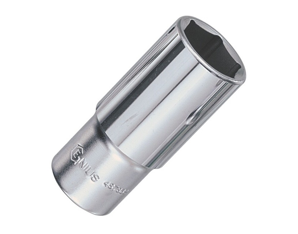 Genius Tools 1/2" Dr. 15mm Deep Hand Socket - 427815