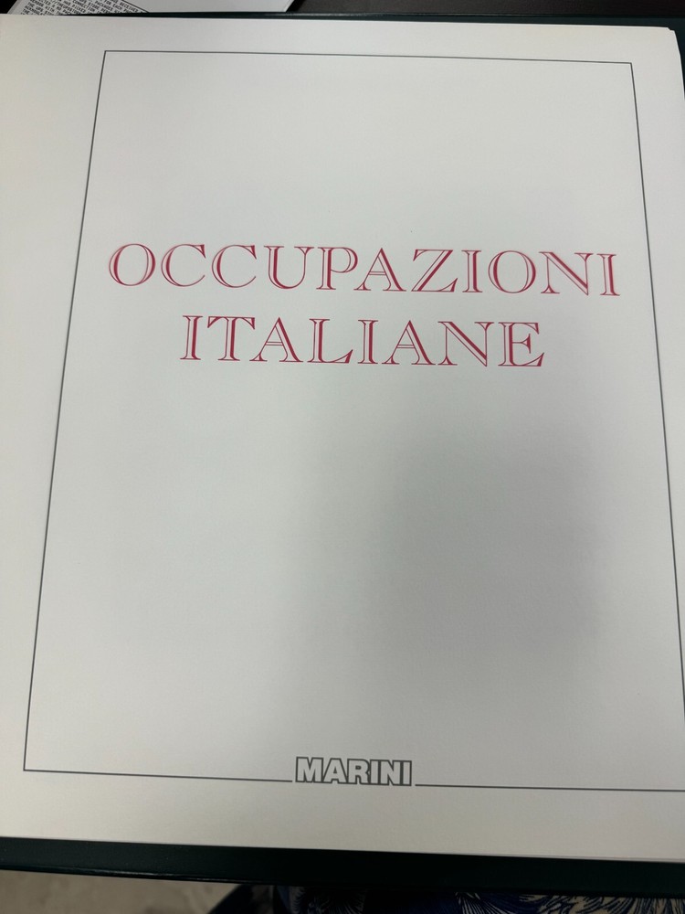 MARIN COLINIE ITALIANE HINGLESS ALBUM W/DUST COVER, HIGH RETAIL