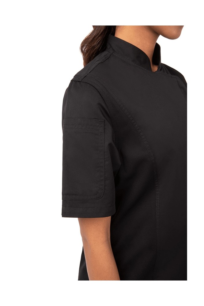 Chef Works Women's Springfield Chef Coat Small Black