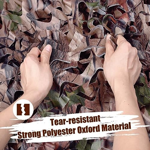 Camo Netting, Camouflage Net, Bulk Roll, 4.9ft*6.5ft(1.5m*2m) Bionic Tree Camo