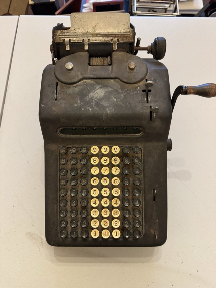Antique Allen Wales Desk Model Adding Machine Untested Vintage