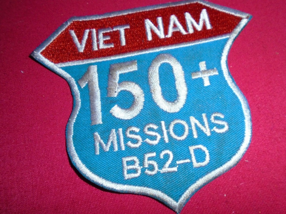 USAF Bombing Operations 150+ MISSIONS B52-D Vietnam War Patch