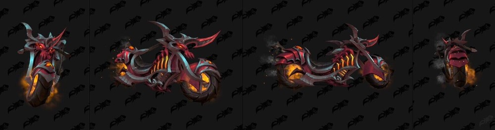 Hateforged Blazecycle Mount Mountain Dew Promo Hateforged Fire Wheel WoW