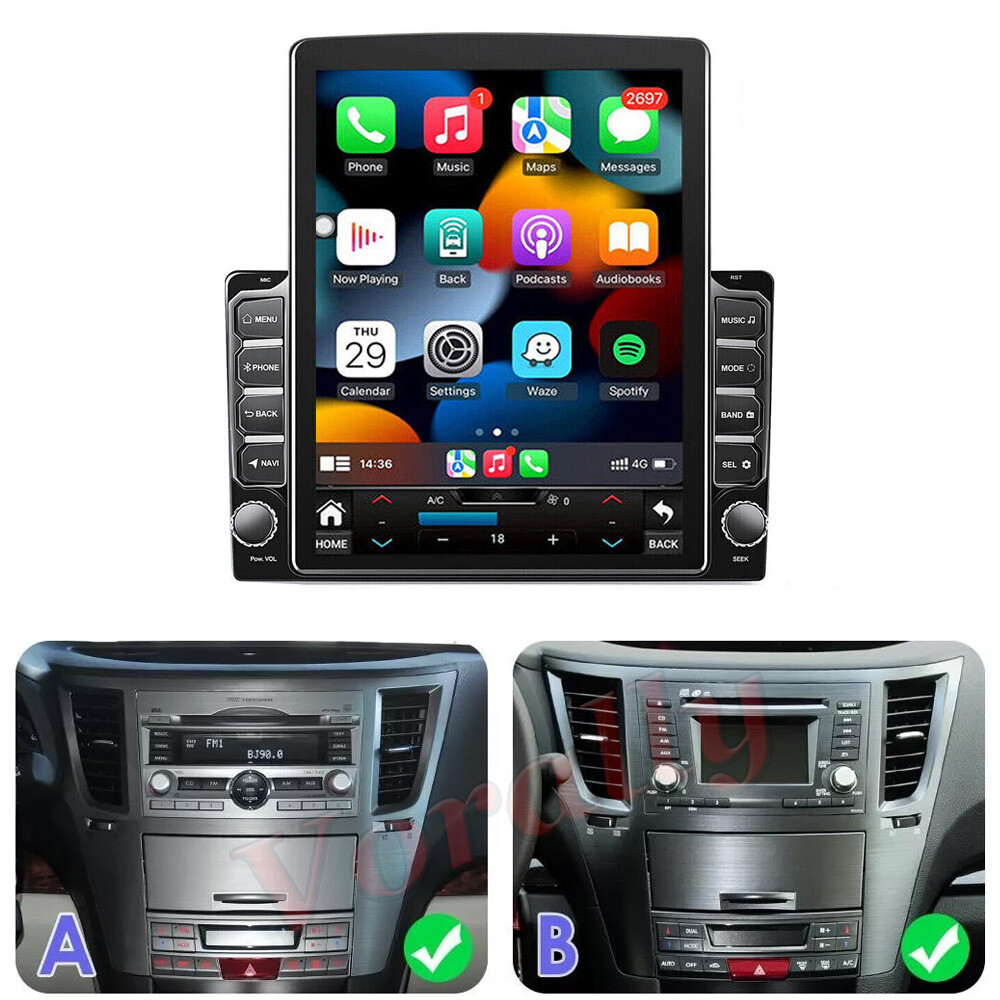 9.7" For 2009-2014 Subaru Outback Legacy CarPlay Android 13 Car Stereo Radio GPS