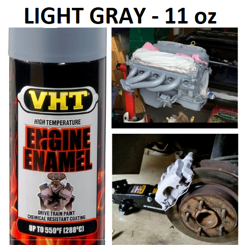 Light Gray Primer Coating Spray Can Engine Brake Caliper Custom Paint High Temp