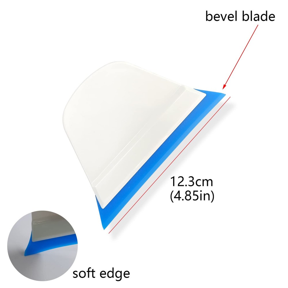NBTOOL 4 in 1 Window Tint Tools Handle Squeegee with Blue PU Bevel