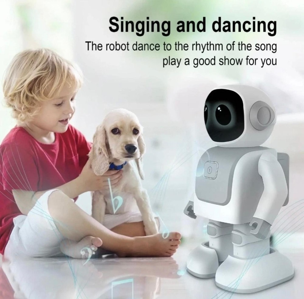 Interactive Dancing Robot Bluetooth Speaker | LED Eyes | USB-C Rechargeable