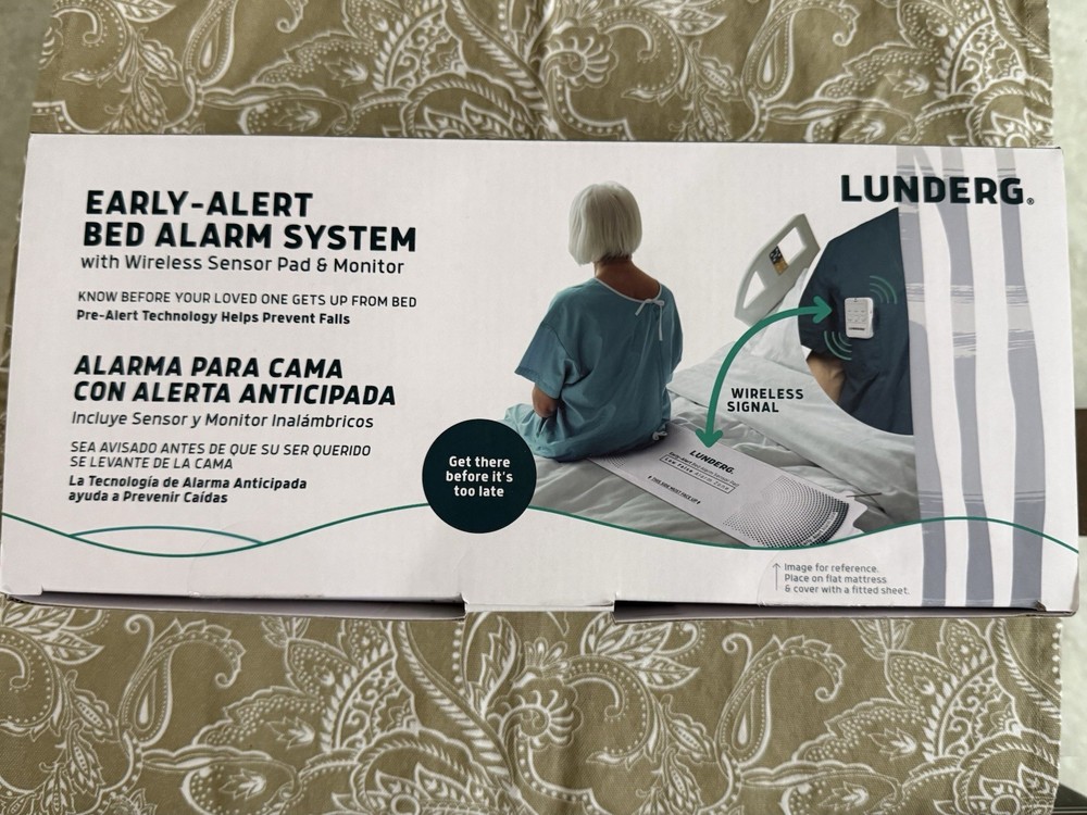 Lunderg Early-Alert Bed Alarm System with Wireless Sensor Pad