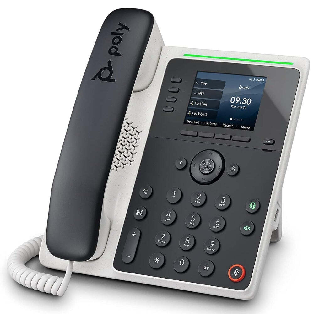 Poly Edge E220 IP Phone (2200-86990-025, 82M87AA) - New w/1-Year Warranty