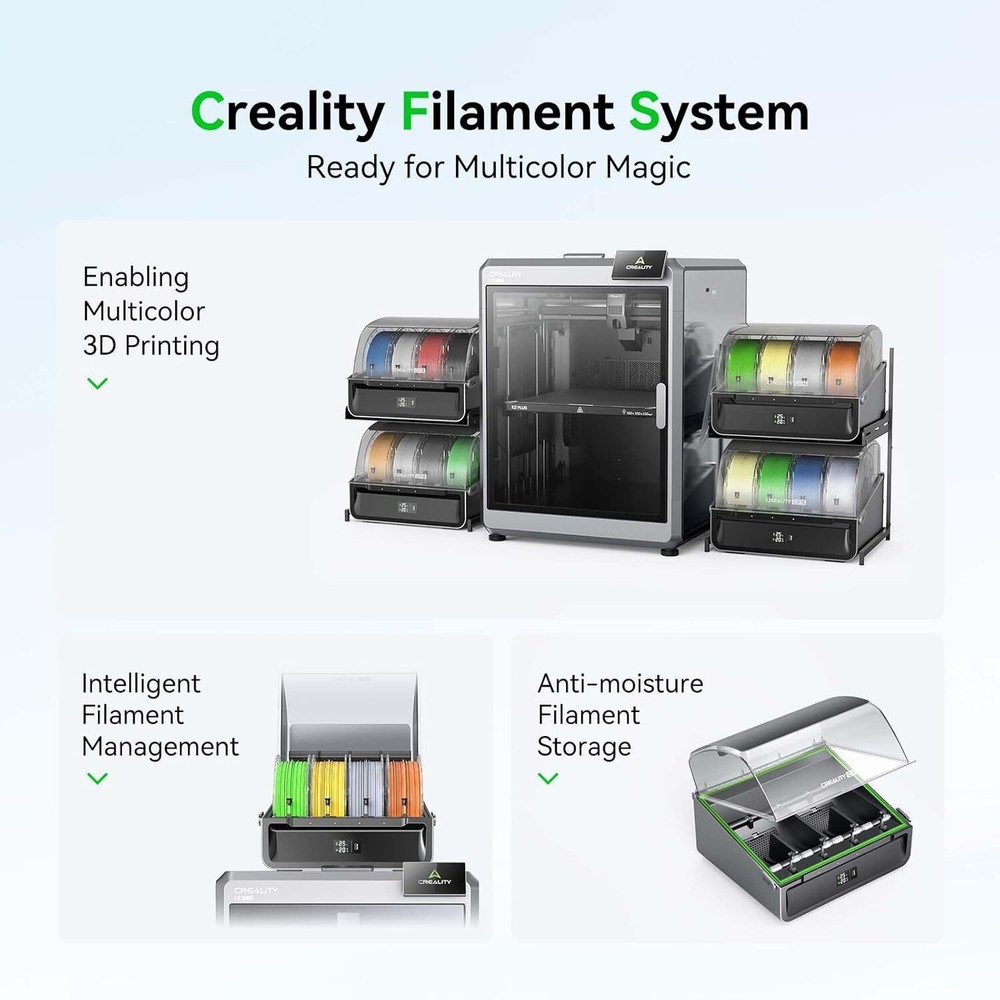 {3-pack} Creality CFS Multicolor Filament System For K2 Plus/K2 Pro 3D Printer