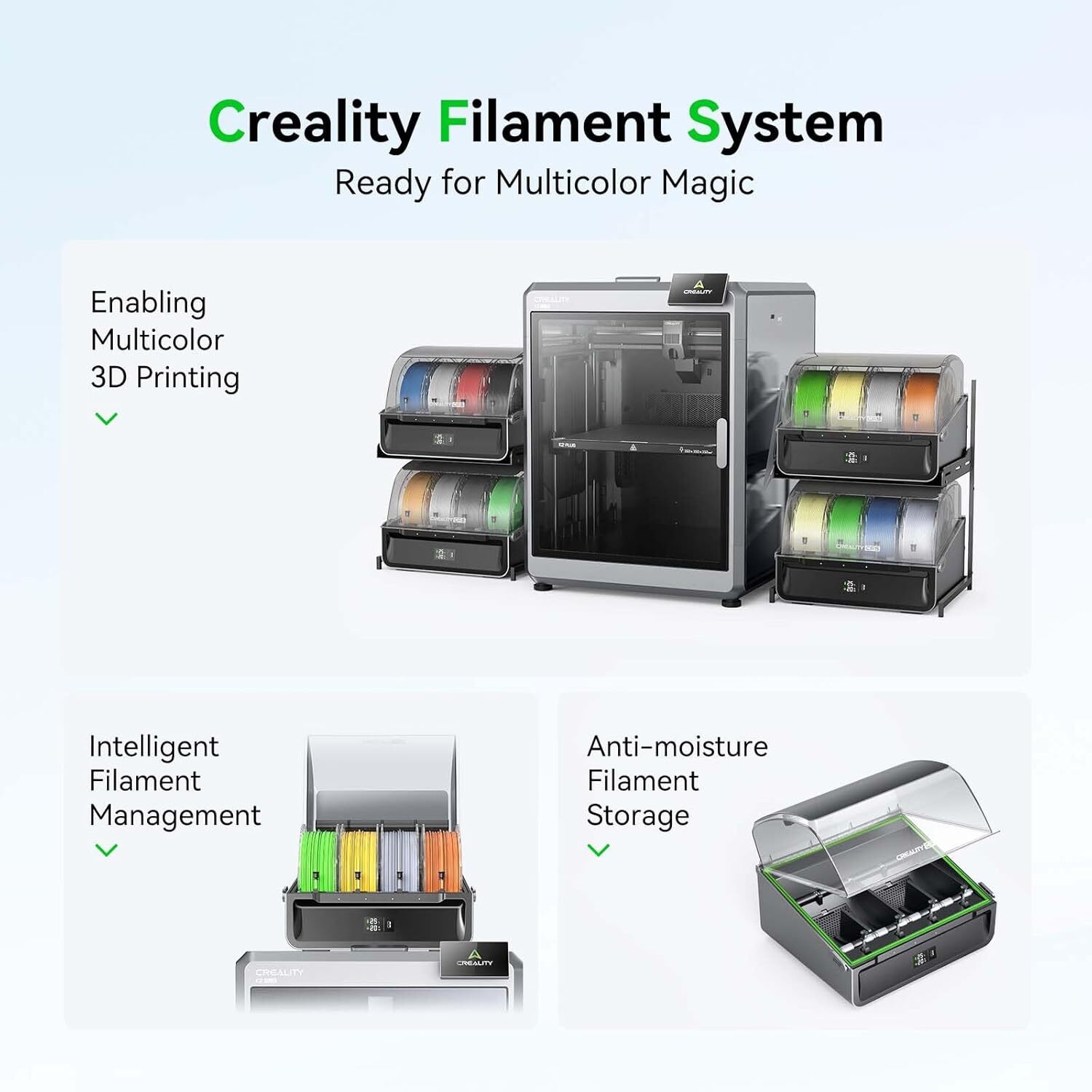 Creality CFS Multi Color 3D Printer Automatically Filament System for K2 Plus