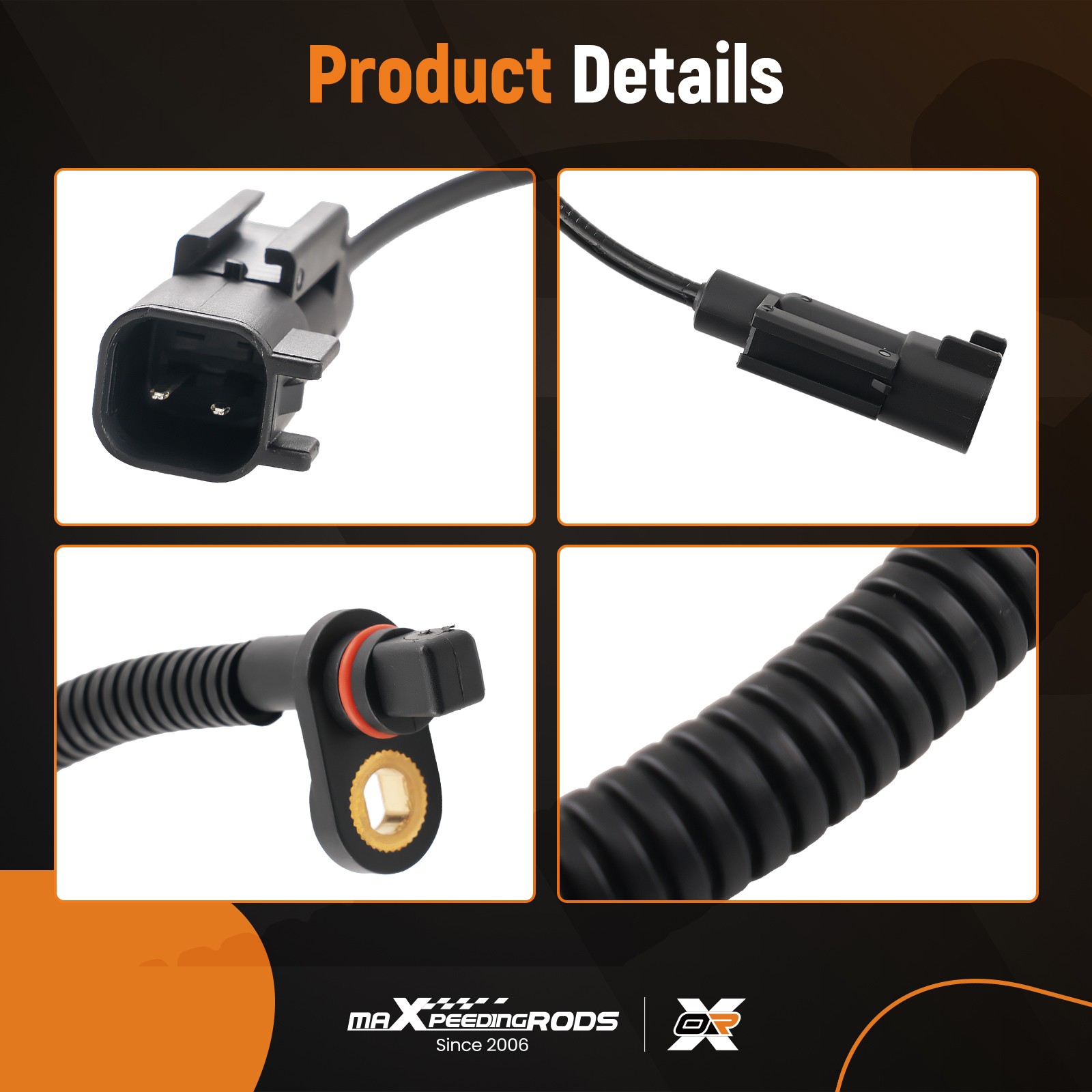 4PCS ABS Wheel Speed Sensor for Jeep Compass/Patriot 2007-2017 5105065 FWD