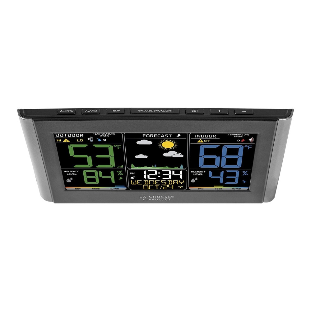 La Crosse Technology Weather Station with Customizable Alerts, Weather Foreca...