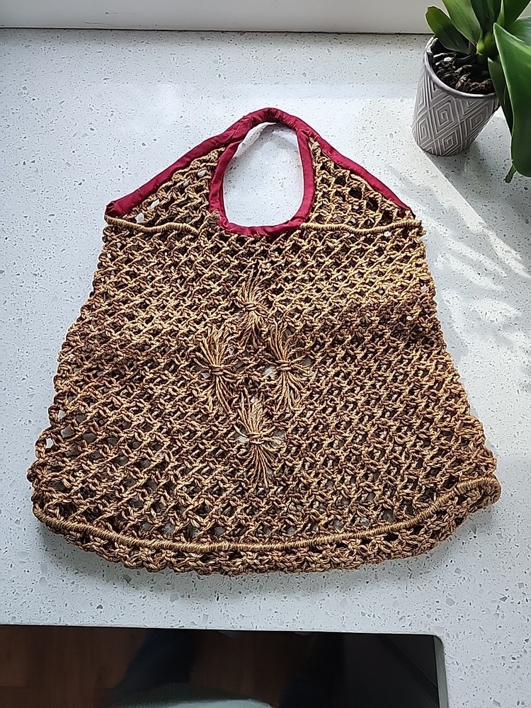 Vintage Sisal Mesh Bag