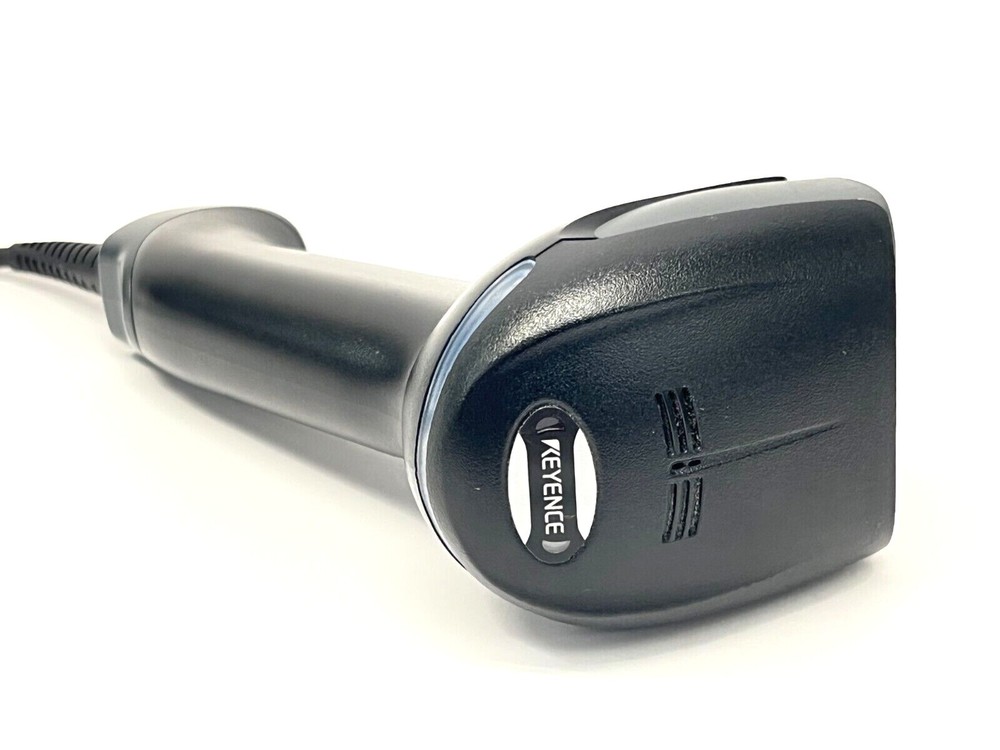 Keyence HR-100 Rev. H Standard Code Reader, Wired w/ HR-1C3RC Rev. A Cable