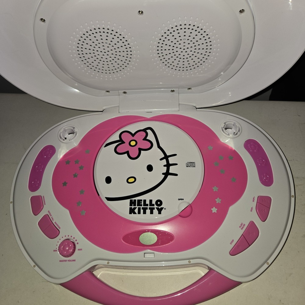 Hello Kitty KT2003B Karaoke System CD Player with 1 Microphone - Tested Working