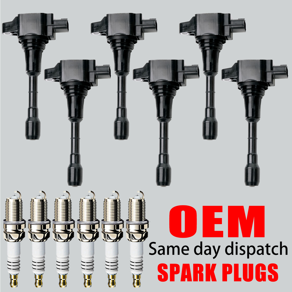 6X Ignition Coil & 6X Iridium Spark Plug for Nissan Murano Maxima V6 3.5L UF550