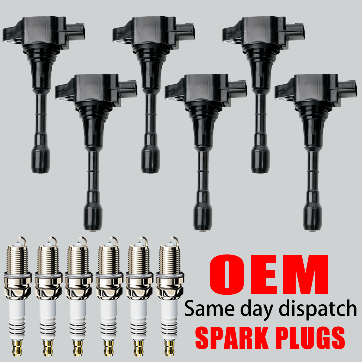 6X Ignition Coil & 6X Iridium Spark Plug for Nissan Murano Maxima V6 3.5L UF550