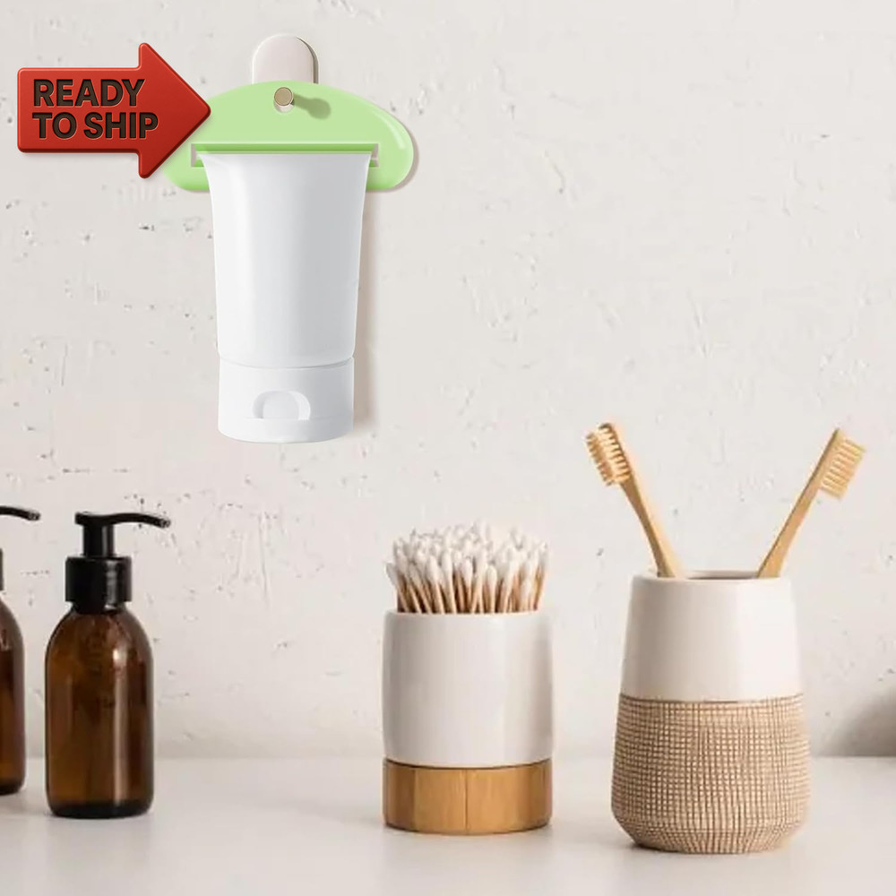 6 Pcs Toothpaste Squeezer Set, Plastic Toothpaste Saver, Hanging Toothpaste Dis